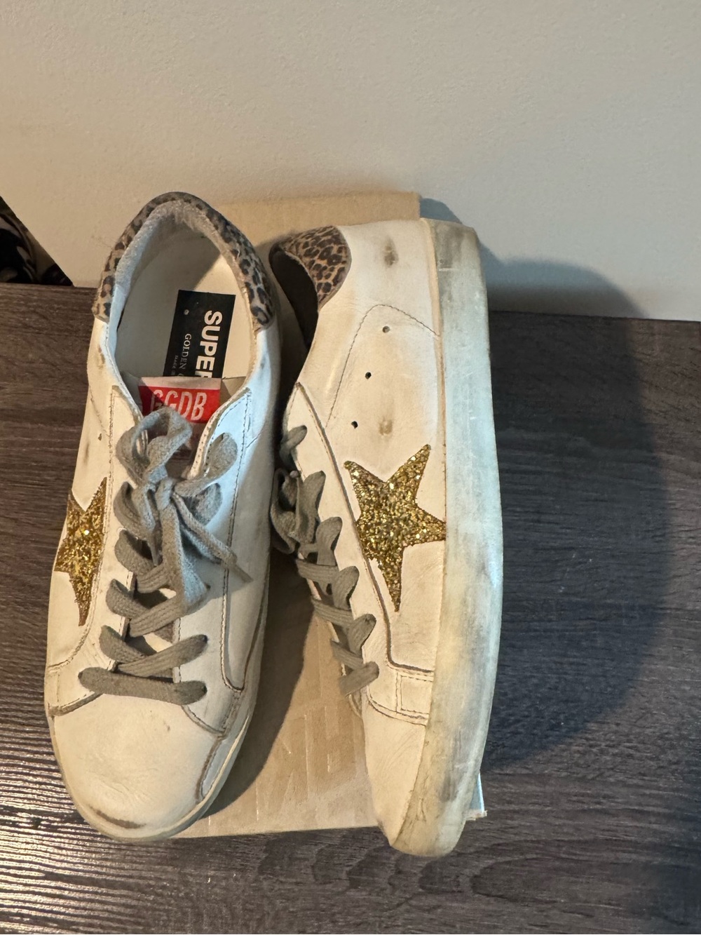 Golden Goose Sneakers with Leopard Accent
